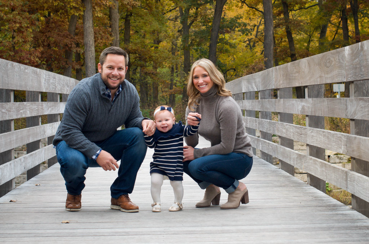Derek Dettman, founder of Island City Vacation Rentals, with his family
